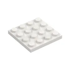 LEGO 30x White Plate 4 x 4 inv.646