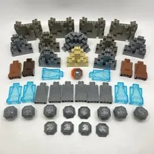 LEGO 48 Pcs Rock Panels 6082 BURP 6083 LURP 23996 MURP Boulders Tan Gray Brown