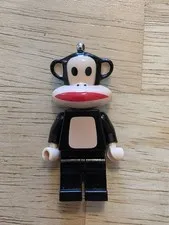 Rare 2006 PAUL FRANK JULIUS Monkey LEGO Minifigure Keychain Figure Only