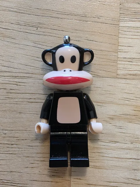 Rare 2006 PAUL FRANK JULIUS Monkey LEGO Minifigure Keychain Figure Only