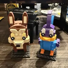 LEGO BrickHeadz Wylie coyote and roadrunner retired set
