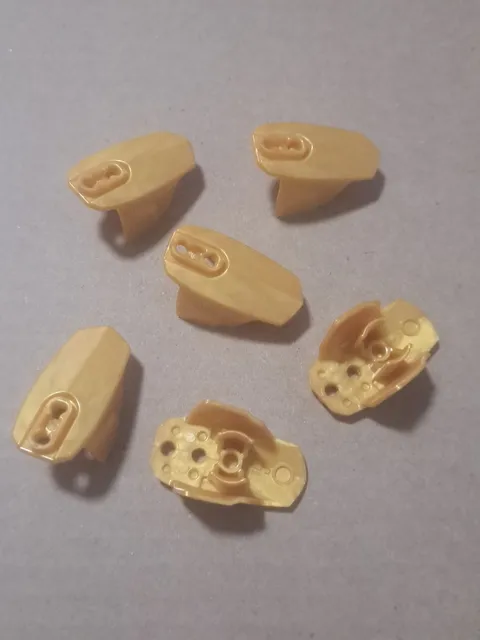 6x Lot Lego Hero Factory 90639 Armor Size 5 Gold