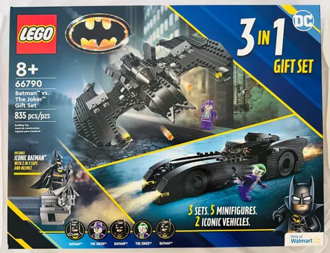 LEGO DC 66790 Batman vs. Joker 3 in 1 Gift Set Walmart Exclusive