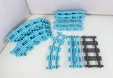 Lego Friends City Blue 13 Piece Amusement Park Roller Coaster & Train Track Lot