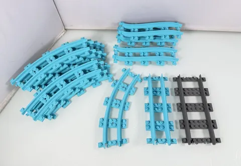 Lego Friends City Blue 13 Piece Amusement Park Roller Coaster & Train Track Lot