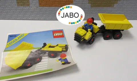 (O 12) LEGO LEGOLAND 6652 Construction Truck Dump Truck with BA