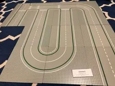 LEGO Vintage 32x32 Road Baseplate Lot of 14 Classic Town Green Lines