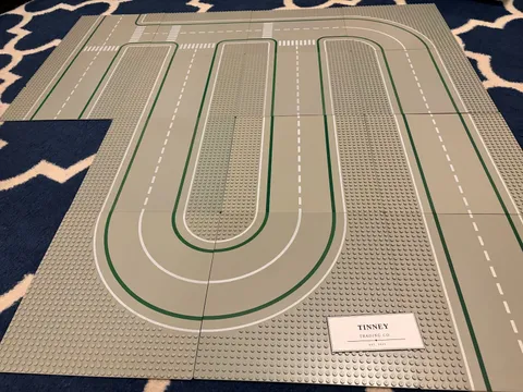 LEGO Vintage 32x32 Road Baseplate Lot of 14 Classic Town Green Lines