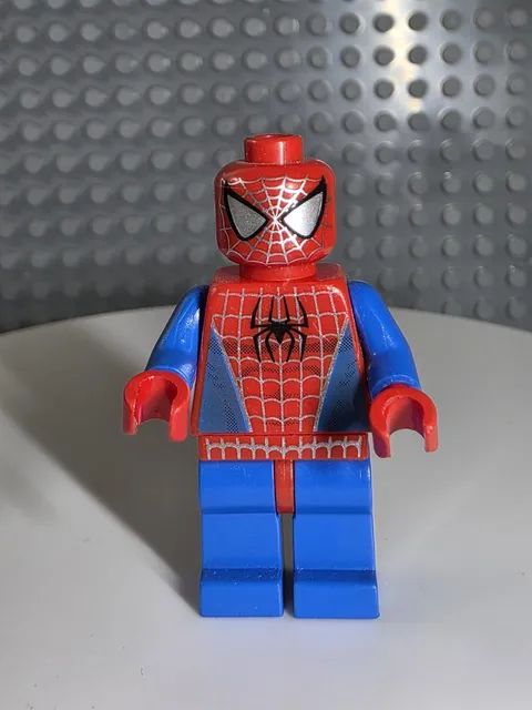 LEGO Marvel Spiderman Minifigure Blue Arms And Legs Silver Webbing spd001 (4851)