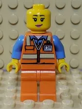 LEGO City Town Airport cty0950 Luggage Handler Airplane Service Fuel NO HAT/HAIR