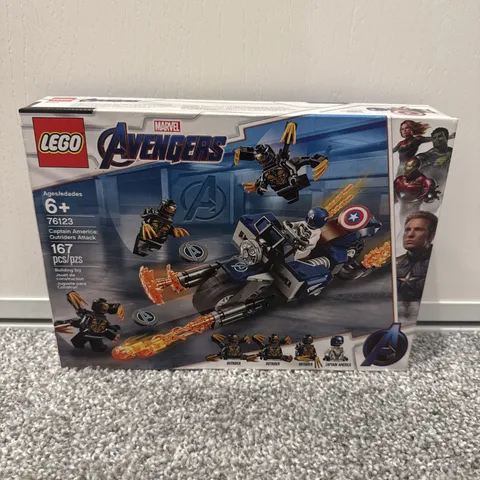 LEGO 76123 2019 Marvel Avengers Captain America Outriders Attack Motorcycle
