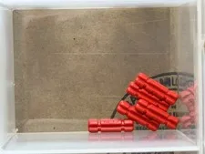 LEGO Parts - Red Technic, Axle 2L Notched - No 32062 - QTY 5