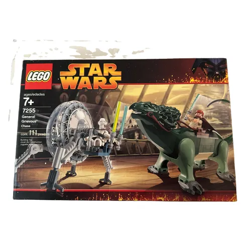 LEGO 7255 Star Wars General Grievous Chase Obi-Wan 2005 New Factory Sealed Box
