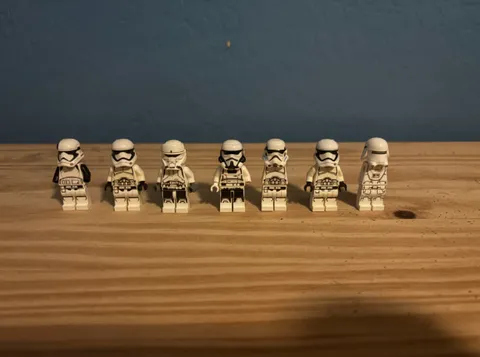LEGO Star Wars Minifigure Lot x7 Stormtrooper First Order Imperial Troop
