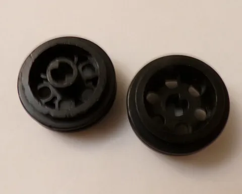 Lego x2 Black 30.4 x 14 VR Wheels, 2994 (028-132)
