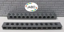 (J15/2/3) LEGO Technic 2 x 3895 Perforated Beam 1x12 New Dark Grey