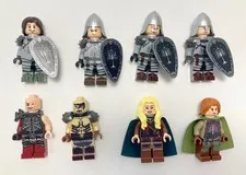 Lego Lord of the Rings Custom Minifigures -Eowyn, Faramir, Bolg, Gothmog, Gondor