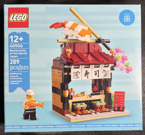 LEGO 40906 Restaurants of The World Japan Sushi Restaurant GWP New Sealed