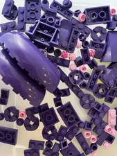 LEGO Purple & Pink Bulk Lot Mixed Bricks & Pieces Parts Plastic