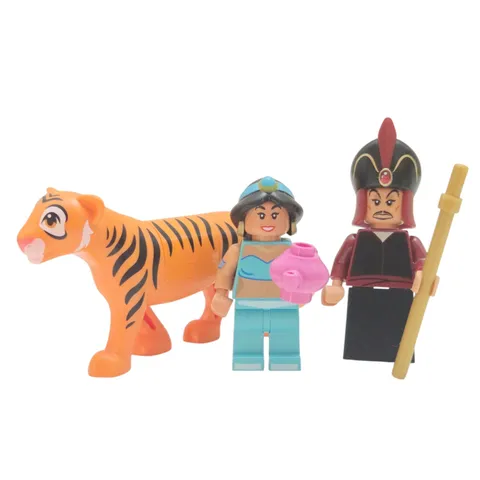 Lego Disney Aladdin Minifigures Jasmine Jafar & Rajah Cartoon Movie Characters