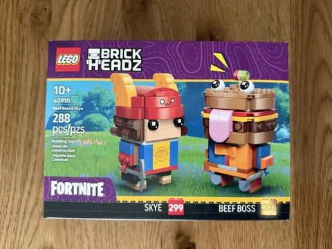 Lego 40910 Fortnite BrickHeadz Beef Boss & Skye 288 pcs Sealed In Box! Ships Now