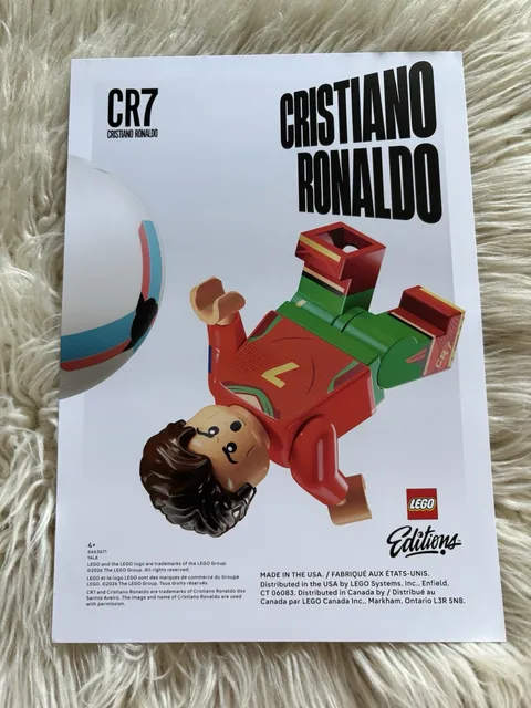 Lego FIFA World Cup Poster Soccer Cristiano Ronaldo Superstar NEW Editions CR7