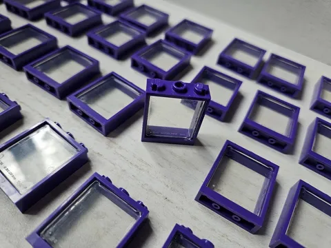 40 Pc Lot Lego 1x3x3 Purple Frame Windows~Harry Potter