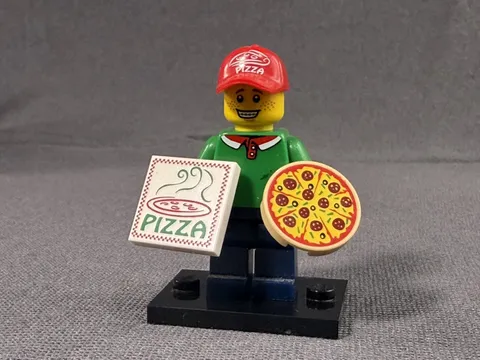 LEGO Minifigures Series 12 Pizza Delivery Guy (71007) Complete