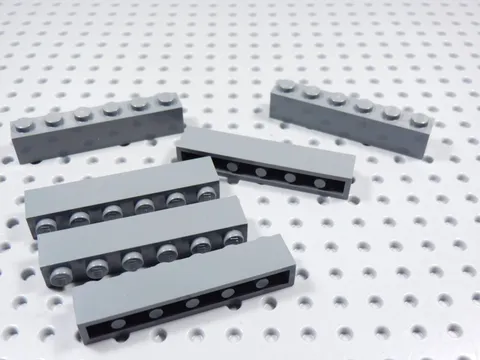LEGO Lot of 6 Dark Bluish Gray 1x6 Bricks BE