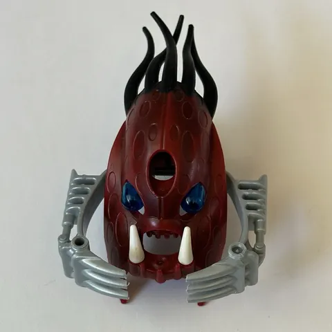 LEGO Bionicle Head, Barraki Kalmah with Marbled Black Pattern 57549pb01