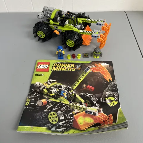 Lego Power Miners 8959 Claw Digger  - Complete with Minifigures & Manual *READ*