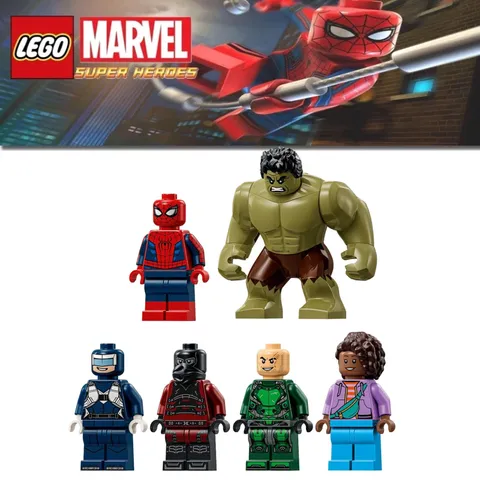 LEGO Marvel Minifigures ONLY from set 76350 Spider-Man vs. Hulk Epic Clash