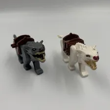 LEGO The Hobbit Warg Minifigures Lot of 2 w/ Brown Saddles 