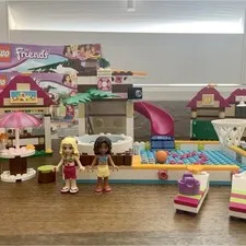 LEGO Friends Heart Lake City Pool Set 41008 Set w/ Instructions (2 Booklets)