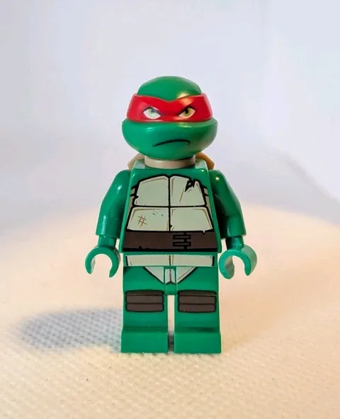 1x Lego Minifigure Ninja Turtles Raphael Green Mask Red Tank 79105 79102 tnt015