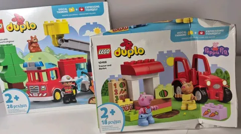 LEGO Duplo Peppa Pig 10468 And Fire Truck 10473 Lot
