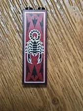 LEGO 1x2x5 Brick Scorpion Flag Banner Pattern 8781 Knight's Kingdom Shadow
