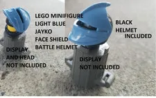 Lego Minifigure Light Blue Jayko Face Shield Battle Helmet