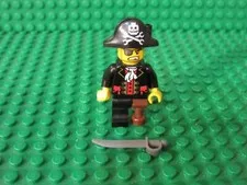 Lego Pirates Captain Minifigure Peg Leg Pirate sword FL14