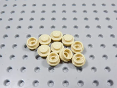 LEGO Lot of 10 Tan 1x1 Round Plates BD