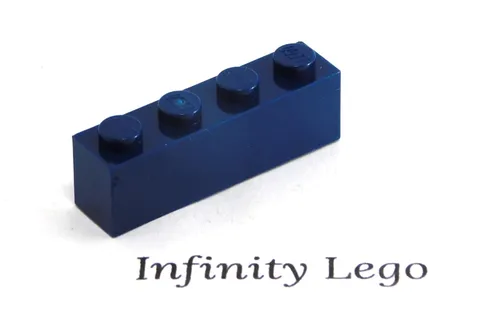 12 LEGO Dark Blue Bricks 1 x 4 (3010) - (12 Pieces)