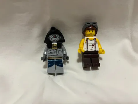 Lego Pharoahs Quest 7306 Pharoah and Jack Raines Minifigure Lot