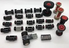 Vintage Lego Wheels Tires Axles Lot Parts For Lego Cars And Vehicles
