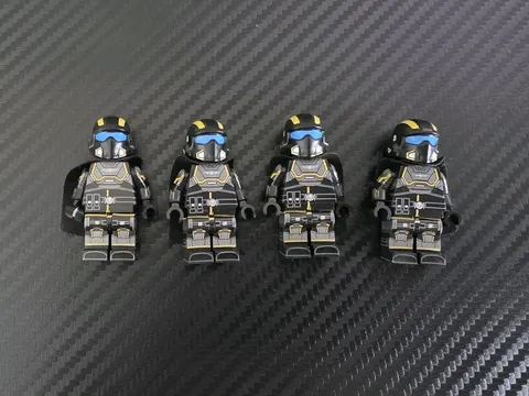LEGO Helldivers B-01 Tactical Squad Minifigures Custom Printed Bodies LEGO Heads
