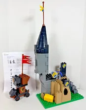 LEGO DUPLO (4779) Incomplete Castle Tower Knights Parts Lot Figure Flags Weapons