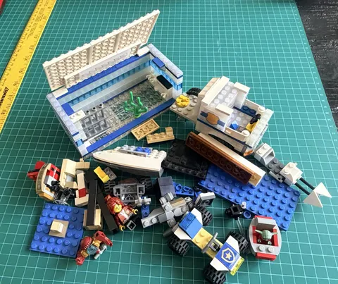 LEGO Mixed Parts Lot Grogu Baby Yoda Iron Man Patrol ATV Boat Aquarium Figures
