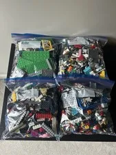 LEGO Bulk Lot Mixed Bricks Pieces & Parts Multicolor Plastic Bag Age 6+