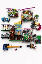 Lot Of 7 Lbs Lego Bricks Blocks Parts Pounds Set Assortments Slide Tree House