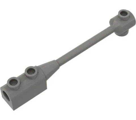 Lego 30359 Dark Gray BAR 1 x 8 w/Brick 1x2 Curved Top End Axle Holder SW 4502 M1