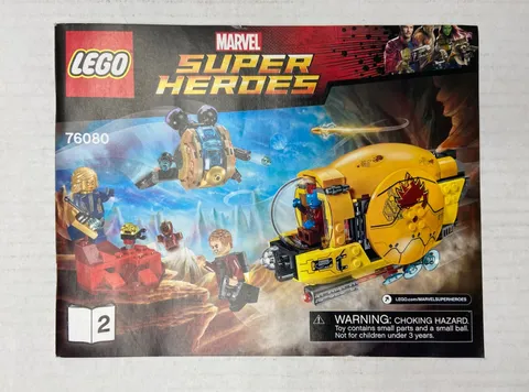 Lego Marvel Super Heroes 76080 Instructional Manual Only